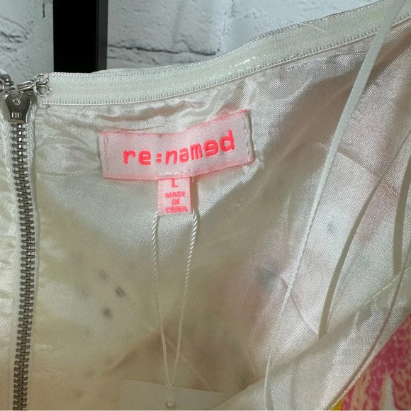 re:named Floral Print Off The Shoulder Dress Size Large - Picture 4 of 9